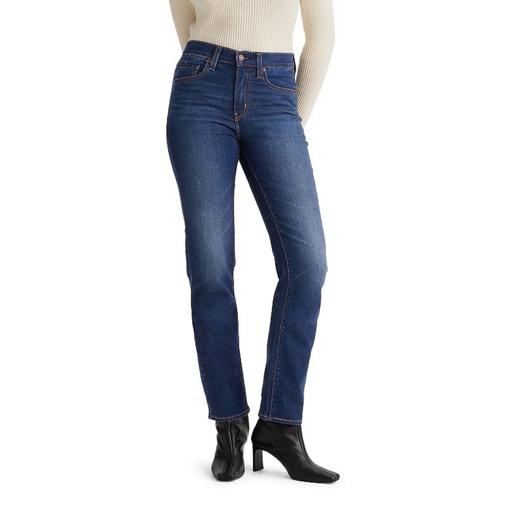 Levi's‎ High Rise Straight Blue Jeans size 25
